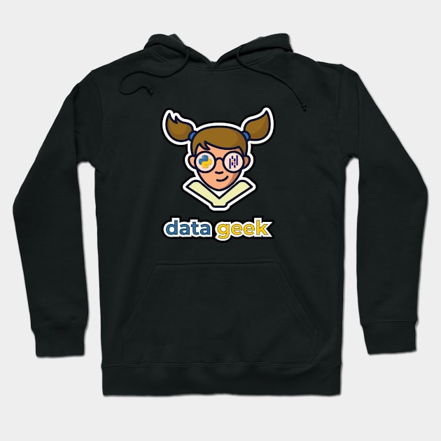 Data Geek Girl Hoodie by Peachy T-Shirts